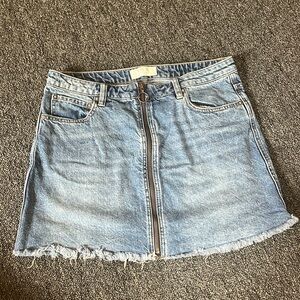 Free People Denim Mini Skirt